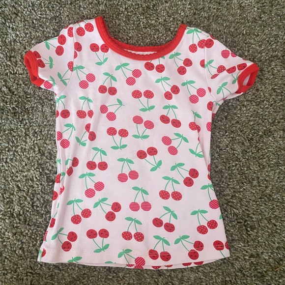 4T cherry pajama set - Picture 6 of 7